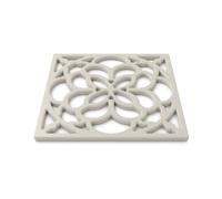 Zeal Square Silicone Heritage Hot Mat Trivet, 18cm in Cream Zeal Cream