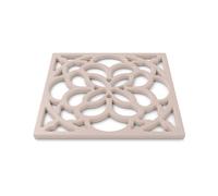 Zeal Square Silicone Trivet Mat Kitchen Worktop Protector for Hot Pots & Pans (18 x 18 cm) - Heat Resistant Non-Slip Heritage Trivet (Rose Pink)