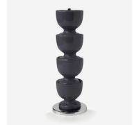 Zeal Stack & Store Egg Cup Set with Chrome Stand in Dark Grey Zeal Dark Grey