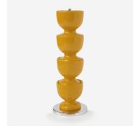 Zeal Stack & Store Egg Cup Set with Chrome Stand in Mustard Zeal Mustard