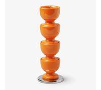 Zeal Stack & Store Egg Cup Set with Chrome Stand in Orange Zeal Orange