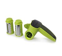 Zeal Three Drum Rotary Grater with 3 Versatile Interchangeable Grating Drum Blades - Green