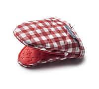 Zeal V124R Gingham Mini Mitt Pot Holder, Cotton, Red, 17.5 x 13.5 x 2.5 cm