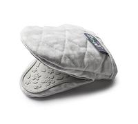 Zeal V124S Silicone & Cotton Mini Mitt Pot Holder Gingham, Cotton, French Grey, 17.5 x 13.5 x 2.5 cm