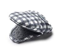Zeal V124T Gingham Mini Mitt Pot Holder, Cotton, Dark Grey, 17.5 x 13.5 x 2.5 cm