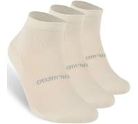 ZEAL WOOD Merino Wool Ankle Athletic Socks Low Cut Running Golf Tennis Hiking Socks Quarter 3 Pairs, 3xcream-quarter, Medium