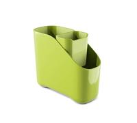 Zeal Worktop Sink Tidy Organiser, Cutlery and Utelsil Pot Drainer, Lime Green