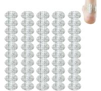 Zealburstj Self Adhesive Invisible Heel Anti-Wear Sticker, Double-Sided Foot Rubbing Self-Adhesive Heel Sticker, Protect from Calluses, Blisters (100pcs,Oval)