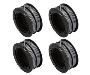 ZEALfix Lawn Trimmer Double spools for Greenworks 40V 80V Lawn Trimmer GST1246 GD40BC GD40BCK2x GD40BCB, 2930507 SB00L00 Lawn Trimmer Replacement line Spool 4.8 m Length Ø 2 mm (4 spools)
