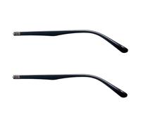 ZEALMAX Glasses Replacement Arms Legs, 1 Pair Plastic Glasses Temple Arms for Eyeglasses Sunglasses, Black