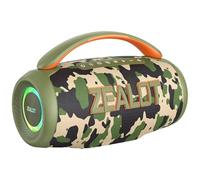 ZEALOT Portable Bluetooth Speaker, 80W Peak Waterproof Loud Booming Sound Speakers, Dual Pairing, XBass, 25H Playtime, Outdoor Speaker with Handle for Camping, Beach, Party, Backyard (CAMO)