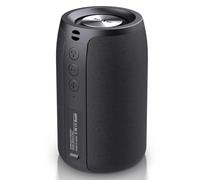 ZEALOT Portable Bluetooth Speaker, Wireless IPX5 Waterproof Outdoor Speaker with Subwoofer, 10W Louder Volume, Longer Playtime, Bluetooth 5.0, Dual Pairing, Mini Speaker for Party Beach Camping, Black