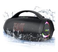 Zealot S98 Bluetooth Speaker, 160W RMS, IPX6 Waterproof, 36000mAh Power Bank, Wireless Stereo Pairing, Black, Minimalist Style, Wireless Speaker