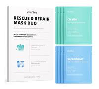 ZealSea Cicalix & Ceramidbar Face Masks Skincare Set, Derm Solution Sheet Mask for Multi-Trigger Sensitivity, Soothing & Calming, Strengthen & Restore Skin, Facial Mask with Cica & Ceramide, 8 Pack