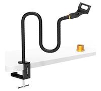 ZealSound Compact Microphone Arm, Flexible & Space-Saving Desk Gooseneck Mic Boom Arm with Metal 3/8" to 5/8" Adapter, Compatible with Blue Snowball, SM58, SoloCast, Razer Seiren & Most Mics, 19inch