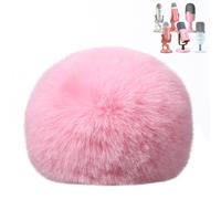 ZealSound Furry Mic Cover for Blue Yeti/Yeti Pro/Razer Seiren Mini/zealsound k66, Microphone Pop Filter with Furry Wind Muff, Microphone Muffler Shield Protection, Pink