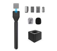 ZealSound Handheld Interview Microphone Adapter for Wireless Lavalier Mic, Compatible with DJI Mic, Rode Wireless GO, Hollyland Lark & BOYA, Microphone Handle for YouTube, TikTok & Podcast
