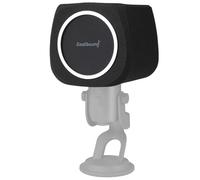 ZealSound Microphone Pop Filter for Blue Yeti/NanoAM8/SoloCast,Professoan Big Mic Foam Cover,Windscreen Pop Shield for Microphone Cover Protector for Recording Studios Noise Reducing,Black+Blue Filter