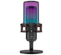 zealsound USB Microphone, Cardioid Condenser Mic, All-Metal-Built, BKD-12A | Podcast Mic for PC & Phone, Mute, Gain & Monitor Control, Pop Filter, Recording, Streaming, Gaming, USB-C & Lightning Adapter