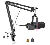 zealsound XLR USB Dynamic Gaming Microphone with Boom Arm, kd8s