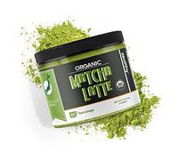 Zealthy Life - Organic Matcha Latte, Pure Japanese Tea Blend with Ashwagandha & Maca, Matcha Tea Powder with Natural Coconut Milk & Vanilla, No Added Sugar, 4.68 oz (45 Servings)