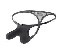 ZeaMolly Men's Jockstrap Pouch Sexy Jock Straps Modal Athletic Supporter Underwear Thong without Leg Strap - Mens G-String Thongs Sexy T-back Briefs Ultra-thin Glossy & Silky Smooth Male Underwear