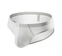 ZeaMolly Men's Mesh Briefs Sexy Pouch Underwear Low Rise Breathable Knickers Low Waist Soft Underpants Panties Jockstrap Male See Through Thong Strings Hollow Underpants with Elastic Waistband