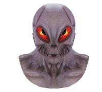 ZeawIEsvbyt Full Head Alien Mask for Halloween, Terrifying Latex Costume Prop for Haunted Events (AM.07)