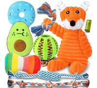 Zeaxuie 12 Pack Luxury Puppy Toys for Teething Small Dogs, Puppy Chew Toys with Cute Squeaky Dog Toys, Ball and More Rope Dog Chew Toys