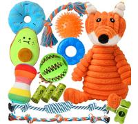 Zeaxuie 14 Pack Puppy Toys for Teething Small Dogs, Puppy Chew Toys with Cute Squeaky Dog Toys, Ball and More Rope Dog Chew Toys