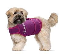 Zeaxuie Baby-Use-Grade Dog Anxiety Vest, Breathable Dog Jacket Wrap for Thunderstorm, Travel, Fireworks, Vet Visits- Calming Coat for Small, Medium & Large Dogs-M1-Purple
