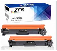ZEB 17A Toner Cartridge Replacement for HP CF217A 17A Compatible with HP LaserJet Pro M102a M102W LaserJet Pro MFP M130a M130fn M130fw M130nw (2 Pack)