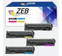 ZEB 415A Toner Cartridges With Chip for HP 415A 415X W2030A Compatible for Color Laserjet Pro MFP M479fdw M479fdn M479fnw M479dw M479 M454dn M454dw (Black Cyan Yellow Magenta 4-Pack)