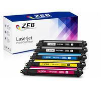 ZEB 5X Compatible Toner Cartridge for Brother TN273 (2x Black, 1 each CMY) Standerd Yield Toners for HL-3270CDW DCP-L3551CDW MFC-L3750CDW
