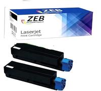 ZEB Compatible Toner Cartridge Replacement for Oki B412 B432 B512 MB472 MB492 MB562 (Black, 2-Pack)