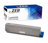 ZEB CYAN Compatible Toner Cartridge Set For OKI C822 C822dn C822n 44844615