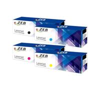 ZEB Office 4x Compatible Toner Cartridge Set for HP 203A (CF540A/CF541A/CF542A/CF543A) - Black, Cyan, Magenta, Yellow Replacement for Clear, Vibrant Printing