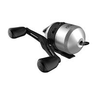 Zebco 33 Micro Spincast Fishing Reel, Size 10 Reel, Changeable Right- or Left-Hand Retrieve, Built-in Bite Alert, Pre-spooled with 4 lb Zebco Cajun Line, Silver/Black