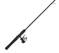 Zebco 33 Micro Trigger Spincast Reel and Fishing Rod Combo, 5-Foot 2-Piece Rod with Comfortable EVA Handle, Quickset Anti-Reverse Fishing Reel with Bite Alert, Silver/Black