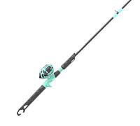 Zebco Kids Rambler Spincast Reel and Fishing Rod Combo, 5-Foot 3-Inch 2-Piece Fishing Pole, Size 30 Reel, Changeable Right- or Left-Hand Retrieve, Pre-Spooled with 8-Pound Zebco Cajun Line