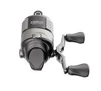 Zebco Omega Pro Spincast Fishing Reel, Size 20 Reel, Dual Ceramic Pick-up Pins, Solid Brass Pinion Gear, GlideLine ll Line Retrieval System, Pre-Spooled with 6-Pound Fishing Line, Braid Ready, Black