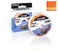 Zebco Quality trophy trout monofilament fishing line fishing accessories trout line, fluo orange, 0.25 mm / 5 kg