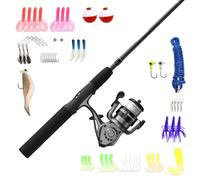 "Zebco Ready Tackle Combo, 2.8:1 Gear Ratio, 5'6"" Length 2pc 6-10 Line Rate, Right Hand" (RTSPKL.BP4)