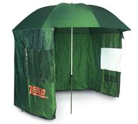 Storm Bank Fishing Tilt Umbrella Bivvie 2.2m Green Pred Sheltor Zebco