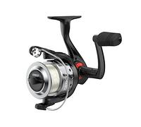 Zebco Verge Spinning Fishing Reel, Size 40 Reel, Right or Left-Hand Retrieve, Pre-Spooled with 12-Pound Zebco Fishing Line, All-Metal Gears, Black