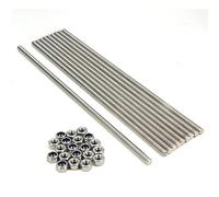 Zeberoxyz 10pcs/Pack M6 x 250mm Fully Threaded Rods, 304 Stainless Steel Threaded Rod, Right Hand Threads 1mm Pitch with 20pcs LockNuts for Clamps, Hangers, Anchor Bolts and U-Bolts(M6 x 250mm)