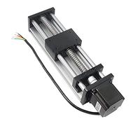 Zeberoxyz 1PCS 150mm Length Effective Travel Dual Optical Axis Guide Ballscrew SFU1605 with NEMA23 Stepper Motor for DIY CNC Router Parts X Y Z Linear Stage Actuators and 3D Printer (Size:150mm)