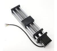 Zeberoxyz 1PCS 200mm Length Effective Travel Dual Optical Axis Guide Ballscrew SFU1605 with NEMA23 Stepper Motor for DIY CNC Router Parts X Y Z Linear Stage Actuators and 3D Printer (Size:200mm)