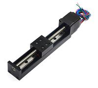 Zeberoxyz 1PCS Mini Linear Rail Guide Slide Actuator T6x1 Lead Screw with NEMA11 Stepper Motor,100mm Effective Stroke Length for DIY CNC Router Parts X Y Z Linear (Size:100mm)
