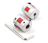 Zeberoxyz 2PCS 5mm to 8mm Aluminium Plum Flexible Shaft Coupling Diameter20mm Length25mm 5x8mm Motor Connector Flexible Coupler for 3D Printer CNC Machine and Servo Stepped Motor(5x8mm)
